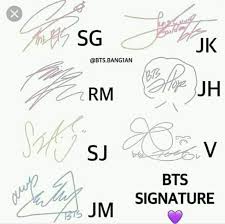 Tanda Tangan Blackpink Dan Bts Sketsa