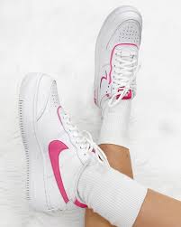 The Nike Air Force 1 Shadow Magic Flamingo White Pink Nike Air Force Nike Air Force Ones Nike Sneakers Outfit