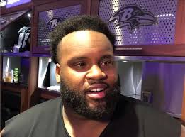 Ravens nose tackle Michael Pierce goes