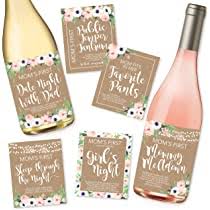 For the first sleep through the night: Amazon Com 6 Mommy S First Milestone Stickers Or Wine Labels Great Baby Shower Gift Ideas For Mom To Be Funny Mom S First Moments After Having New Baby Girl Or Boy 1st Date Night