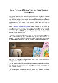 Get printing in minutes by following the steps below: Forget The Hassle Of Getting A Card Daily With Wholesale Greeting Cards By Joy Sam Issuu