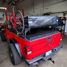 Jeep Gladiator Portal On Instagram If You Are Looking To Outfit Your Gladiator With Everything Roof Racks Metal Fen Jeep Gladiator Jeep Rooftop Tent Camping