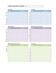 Blank Parent Teacher Conference Schedule Chart