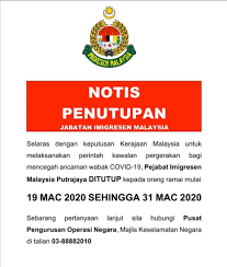 Waktu operasi pejabat utc sabah. Covid 19 Pejabat Imigresen Putrajaya Tutup