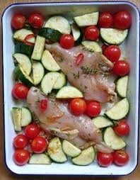 J Aime Beaucoup Confectionner Des Plats Au Four Rotis Sur Une Plaque C Est Une Facon Tres Simple De Filet Poulet Recette Poulet Courgette Recettes De Cuisine