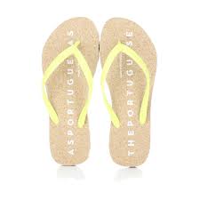 Clean, minimal signs of wear. Asportuguesas Flip Flop Natural Yellow Summit Footwear
