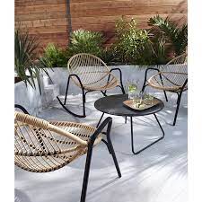 rocking chair de jardin en metal cuba mobilier terrasse meuble jardin idees pergola