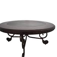 The lid opens with the help of progressive hinges that prevent slamming. 77 Off Round Wood Nailhead Coffee Table Tables