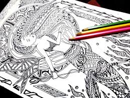 Printable zentangle turtle adults coloring page. Best Mermaid Coloring Pages Coloring Books Cleverpedia