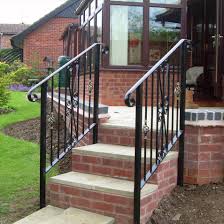 The price is dependent on the railing brand, style, length, and height you choose. Metal Handrails Ironcraft