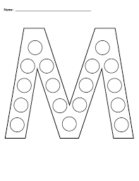 Dot marker printables free educational printables teaching preschool do a dot dots gardening for kids homeschool printables kids learning activities spring preschool. Letter M Do A Dot Printables Uppercase Lowercase Supplyme