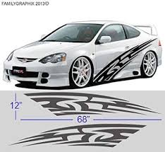Amazon Com Llamas De Coche Universal Pinstripe Racing Side Graficos Calcomanias 68 X 12 3 F30 Automoti In 2020 Car Sticker Design Car Stickers Street Racing Cars