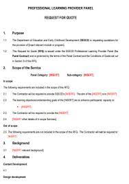 The samples contain all important elements, so all you have to do is enter your company's information, the conditions of the. 22 Sample Request For Quote Templates In Pdf Ms Word