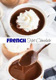 French Hot Chocolate Thick Rich And Utterly Delicious Just Like Angelina S Hot Chocolate In Paris Hot Chocolate Recipes Desserts Chocolate Desserts Fancy