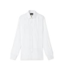 How to measure for a tuxedo shirt. Tom Ford Cotton Tuxedo Shirt Tomford Com