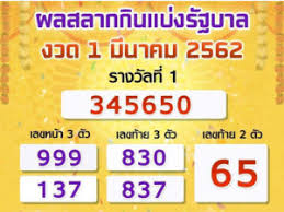 Today Thai Lottery Live Results 1 3 2019 Naijaspects
