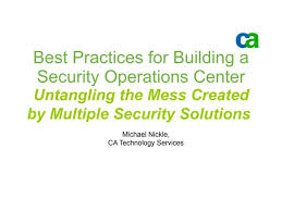 SOC presentation- Building a Security Operations Center