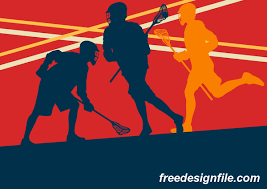 Lacrosse Sport Design Vector Silhouette 13 Free Download