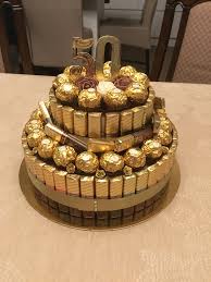 Snoeptaart Voor Gouden Bruiloft Geschenke Zur Goldenen Hochzeit Hochzeitstag Geschenk Geschenkideen Goldene Hochzeit