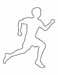 30 Runners Outline Yahoo Image Search Results Running Man Stencils Running Silhouette