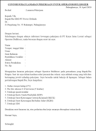 Surat lamaran kerja lengkap untuk semua posisi. Contoh Surat Lamaran Pekerjaan Untuk Energi Dan Pertambangan Tanpakoma