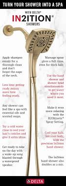 See Our Tips For Turning Your Shower Into A Spa Like Space Using The Delta In2ition 2 In 1 Bathroom Inspiration Modern Modern Faucet French Country Bathroom