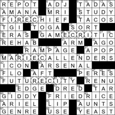 La Times Crossword 22 Jun 20 Monday Laxcrossword Com