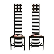 Mid Century Italian Ash Side Chairs By Charles Rennie Mackintosh Set Of 2 Side Chairs Charles Rennie Mackintosh Designs Rennie Mackintosh