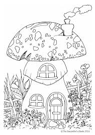 Free printable fairy coloring pages for adult. Free Printable Fairy House Coloring Page Novocom Top
