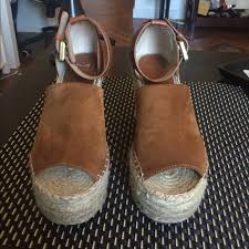 Marc Fisher Adalyn Espadrille Wedge In Tan Saddle