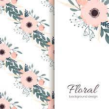 Find vectors of floral pattern. Free Vector Banner Template With Floral Background