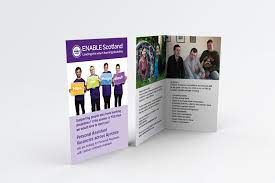 Recruitment Bi Fold Leaflet Design For Enable Scotland S Recruitment Open Evening In Airdrie North Lanarkshire Provid Leaflet Design Leaflet Brochure Design