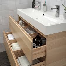 30 x 30 x 82 cm meuble de salle de bain sur pieds avec 4 tiroirs blanc matière: Godmorgon Braviken Meuble Lavabo 2tir Effet Chene Blanchi Mitigeur Lavabo Brogrund 100x48x68 Cm Ikea