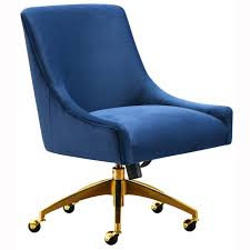 Beatrix Swivel Office Chair Navy In 2020 Swivel Office Chair Bedroom Desk Chair Office Chair