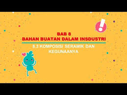 Bab 4 jadual berkala unsur bab 8 bahan buatan dalam industri Nota Kimia Kssm Tingkatan 4 Bab 8 8 3 Seramik Youtube