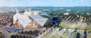 Mercedes Benz Stadium The New Home Of The Nfl S Atlanta Falcons Atlanta United Football Club Of The Mls Home To The 53r Stadium Sports Arena Mercedes Benz
