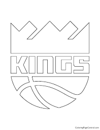 Each printable highlights a word that starts. Nba Sacramento Kings Logo Coloring Page Coloring Page Central