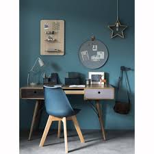 Organisateur De Bureau En Metal Bleu Marine Maisons Du Monde Decoration Maison Chaise Style Scandinave Decoration Interieure Vintage
