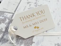 Pack 10 X Mini Personalised Wedding Favour Tags Thank You For Sharing Our Special Day Personalized Wedding Favor Tags Favor Tags Personalized Wedding