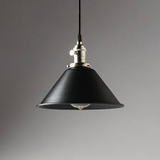 Black Metal Shade Vintage Industrial Pendant Light 8 Hanging Pendant Fixture Olde Brick Lighting