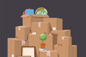 Move Service Box Full Vector Moving Boxes Craft Box Illustration