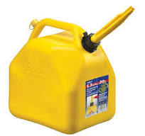 Yellow Plastic Jerry Fuel Can 20 l with Spout