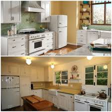 I found some of my favorite white cabinets with white appliances are the ultimate combo for a clean, seamless look. Sparkling White Kitchens With Big Chill Appliances