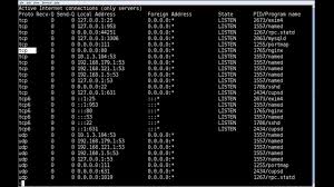 The netstat command shows the services listening to ports on a linux server and the details of any note: Linux Find Out Which Process Is Listening Upon A Port Nixcraft