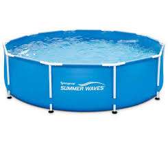 Summer Waves Metal Frame Pool 10 X 30 At Big Lots Summer Waves Swimming Pools Above Ground Swimming Pools