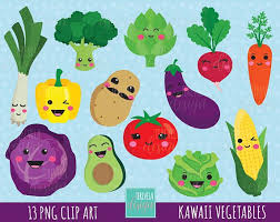 Kawaii Vegetables Clipart Set Includes 13 Cute Graphics Personal And Small Commercial Use This Clip Art Pack Is Perfect Kawaii Clipart Kawaii Fruit Clip Art