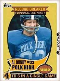 I work in a shoe store and still i'm not happy to come home. In 1966 Al Bundy Scored Humble Area Football League Facebook