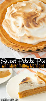 Sweet Potato Pie Recipe With Marshmallow Meringue Sweet Potato Pies Recipes Sweet Potato Cheesecake Sweet Potato Pie