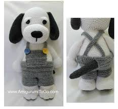 These Overall Shorts Were Designed To Fit The Cuddle Me Puppy Both Are Free Patterns I Do Have Crochet Dog Patterns Diy Crochet Amigurumi Amigurumi Patterns