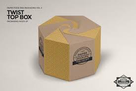 Twist Top Box Packaging Mockup Food Box Packaging Packaging Mockup Box Packaging